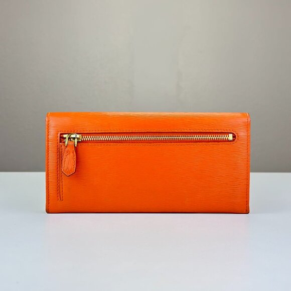 Prada Orange Leather Wallet - Picture 2 of 8